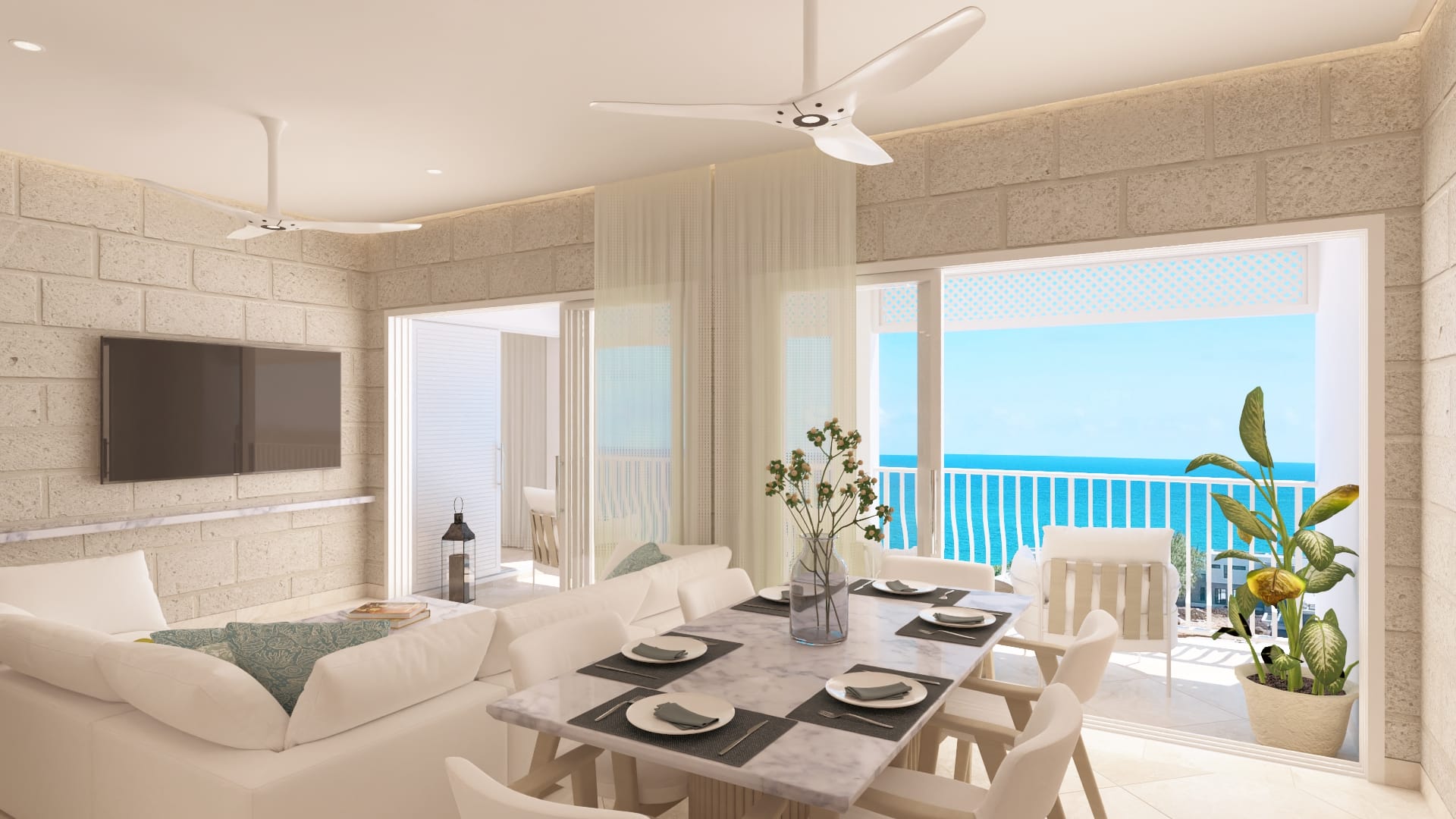 2 Bed Living Room View