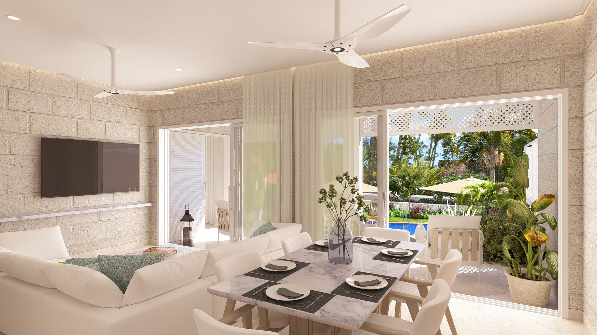 2BR Garden Living Room