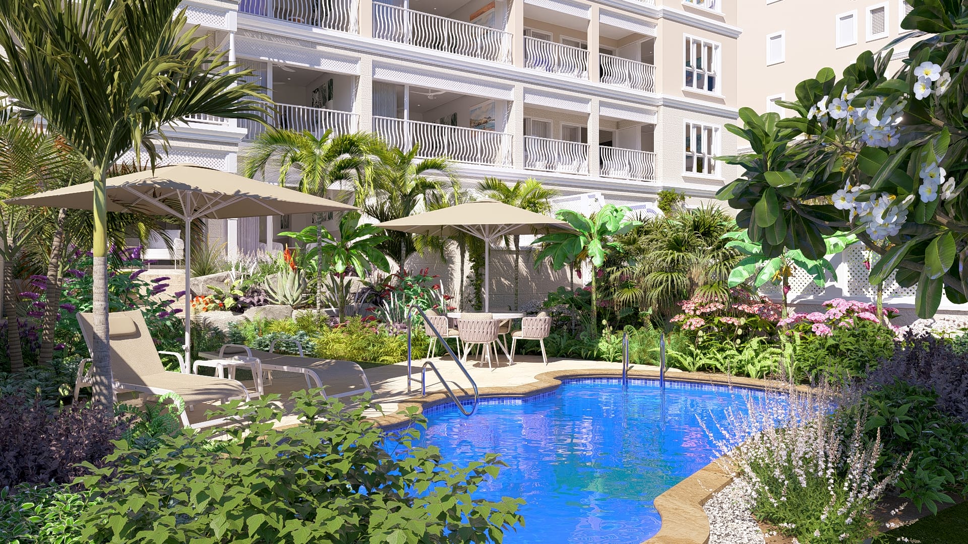 One Bedroom Garden Exterior v2