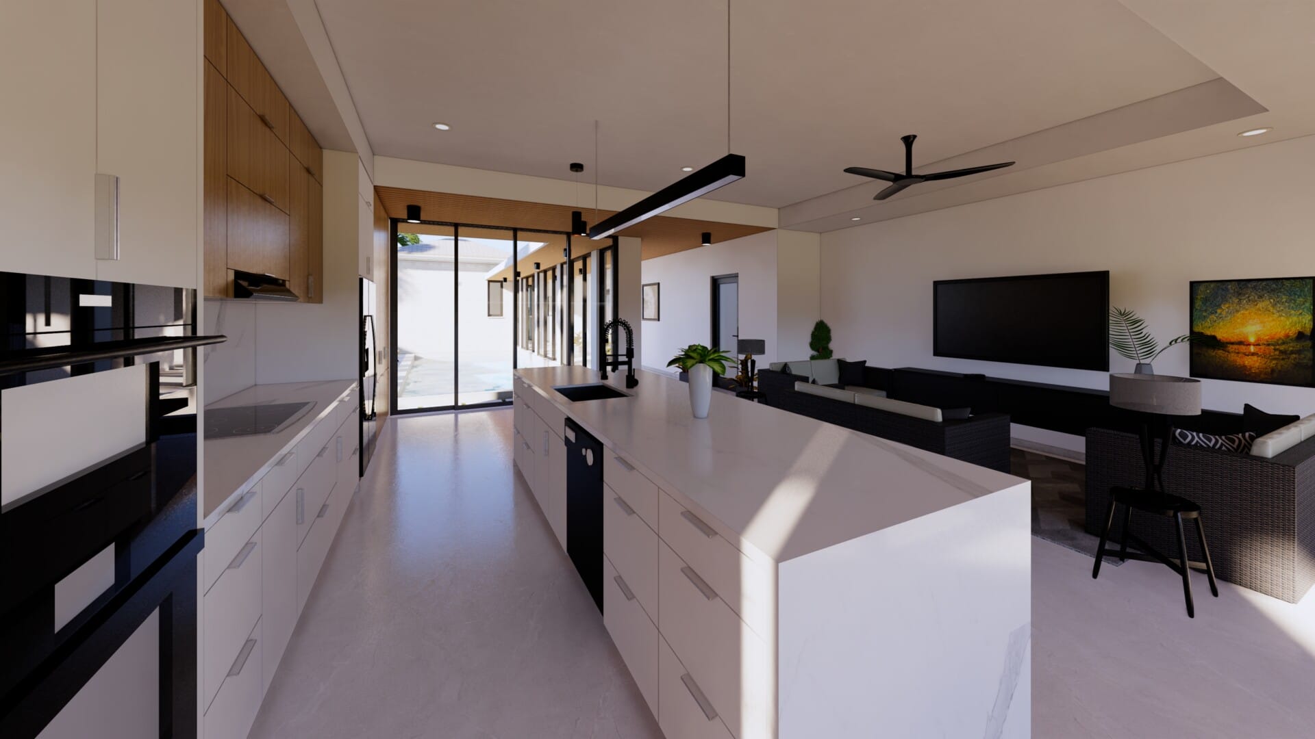 1A – 6 Living Kitchen 1