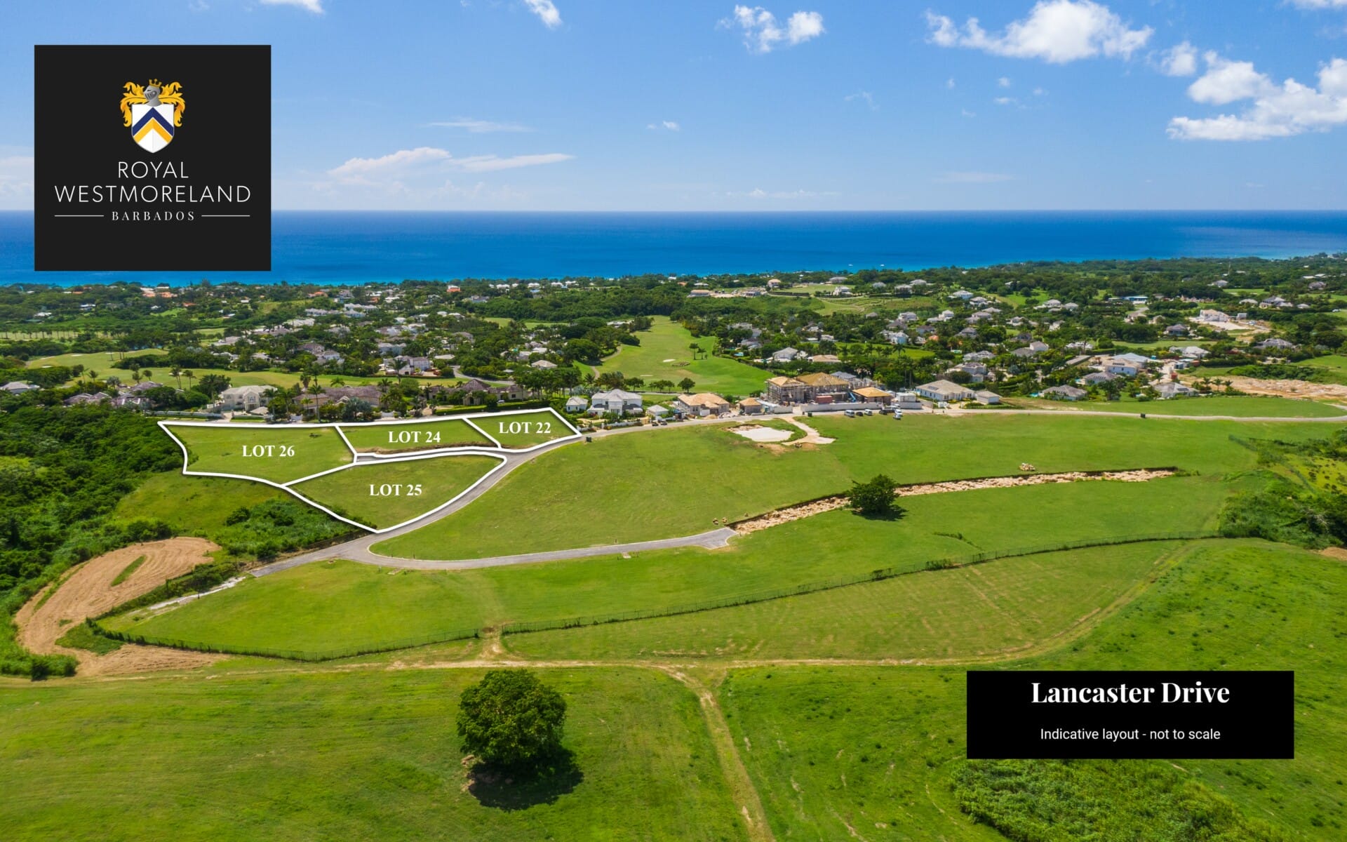 Lancaster Drive 2 Aerial Lot Layout