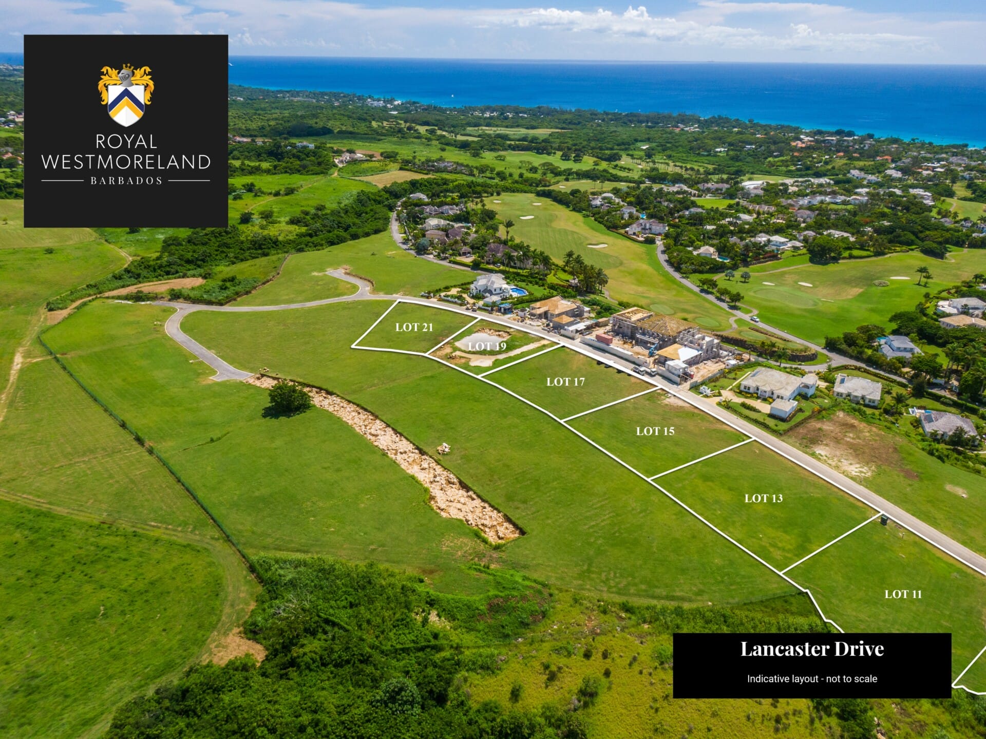 Lancaster Drive 3 Aerial Lot Layout